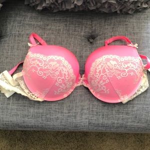 Pink Push-Up Bra